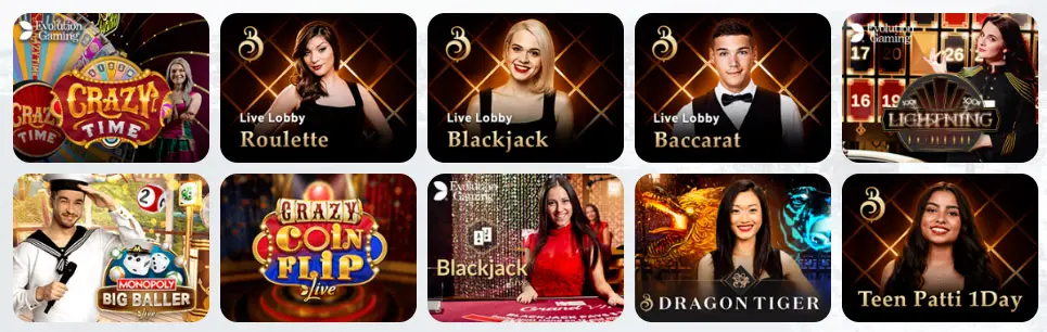 Juegos de casino en vivo WAZAMBA CASINO