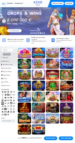 la aplicación e interfaz de Wazamba Casino